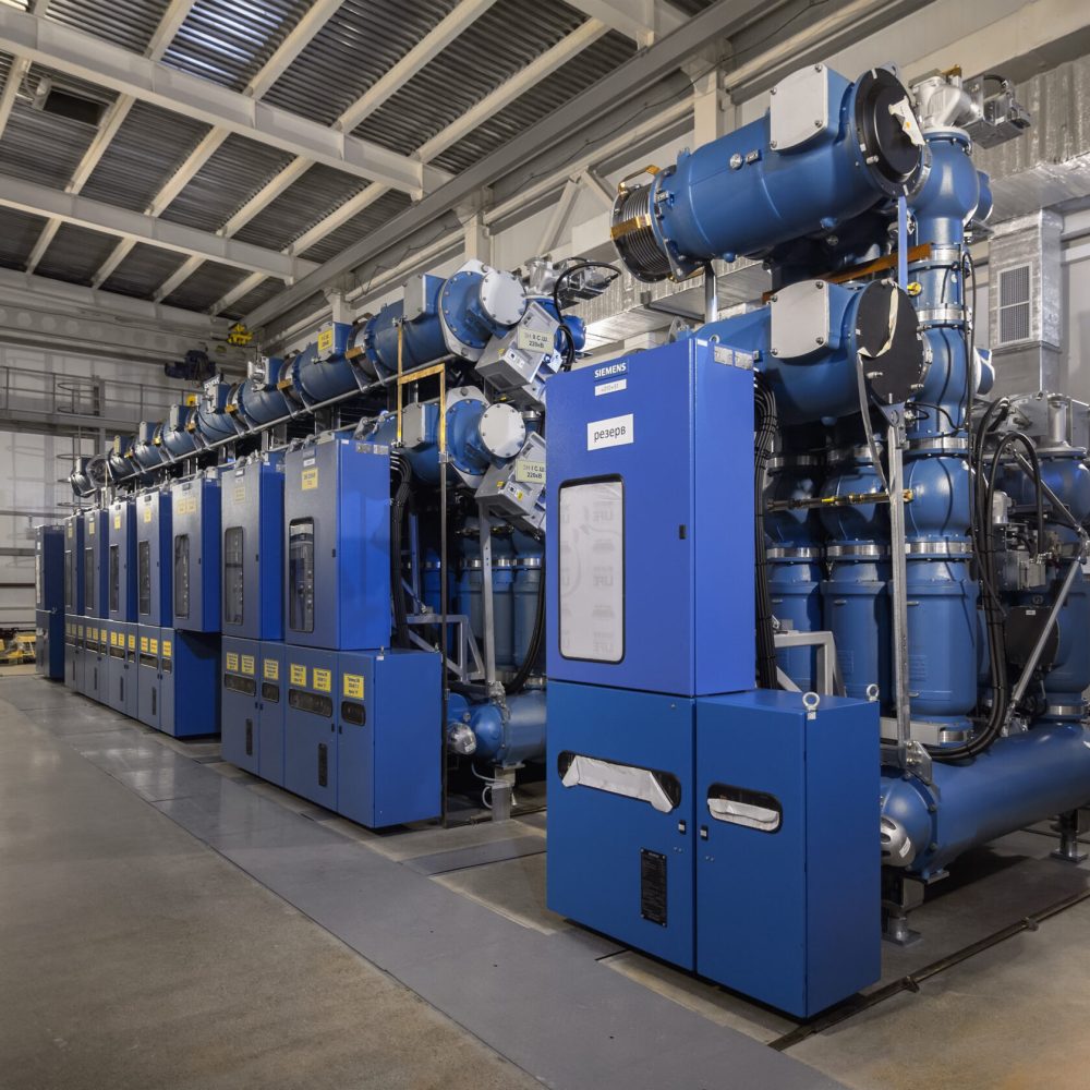 MOSCOW - FEBRUARY 2013: Integrated switchgear "SIEMENS" for electric substation "ABRAMOVO"